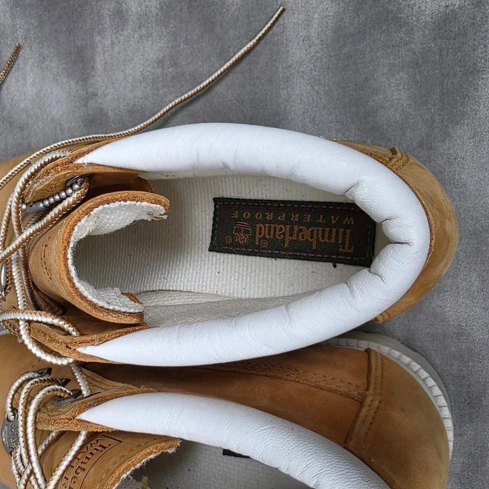 Timberland Nellie Chukka Boots Waterproof #23346 Wheat Womens Sz 6.5 *READ